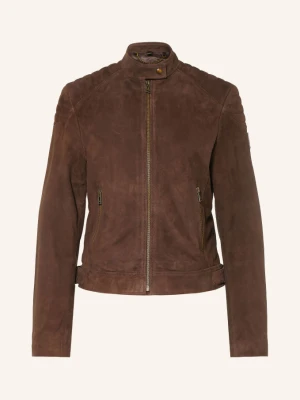 Belstaff Kurtka Skórzana Mollison braun CIEMNOBRĄZOWY