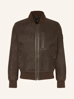 Belstaff Kurtka Skórzana Ridge braun CIEMNOBRĄZOWY