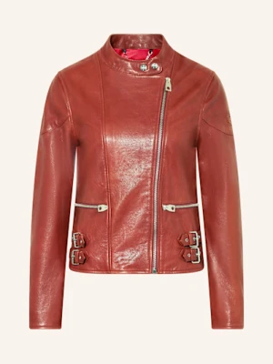 Belstaff Kurtka Skórzana Russo rot