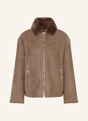 Belstaff Kurtka Skórzana Solder beige