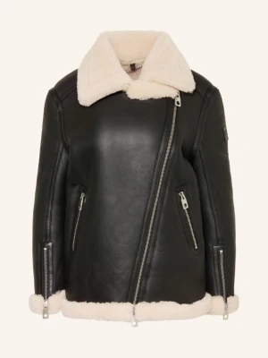Belstaff Kurtka Skórzana Virden schwarz CZARNY