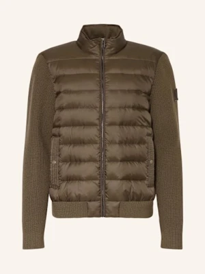 Belstaff Lekka Kurtka Puchowa Circuiteer Z Mieszanki Materiałów braun OLIWKOWY