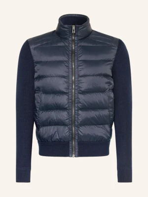 Belstaff Lekka Kurtka Puchowa Compound Z Mieszanki Materiałów blau GRANATOWY