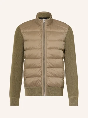 Belstaff Lekka Kurtka Puchowa Compound Z Mieszanki Materiałów gruen KHAKI