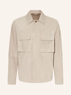 Belstaff Overjacket Ze Skóry Waymark beige
