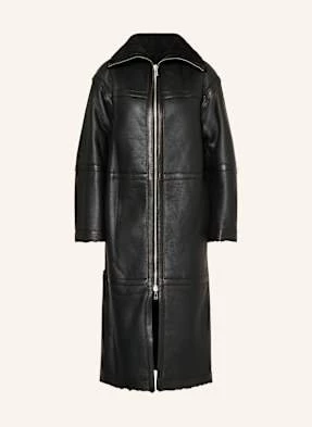 Belstaff Płaszcz Skórzany Helix schwarz