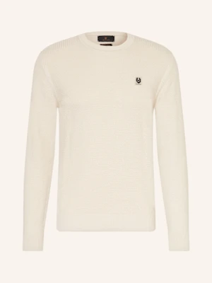 Belstaff Sweter Coast Z Dodatkiem Jedwabiu weiss