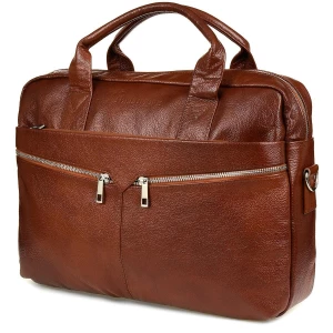 Beltimore torba męska skórzana Duża brązowa laptop brązowy, beżowy Merg