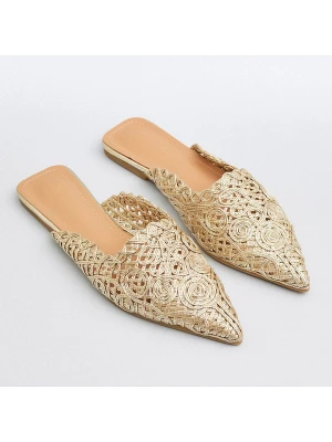 Belucci Chodaki w kolorze złotym rozmiar: 36