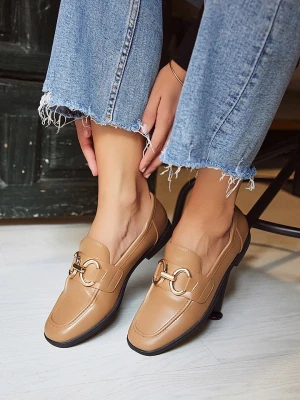 Belucci Mokasyny w kolorze beżowym rozmiar: 38