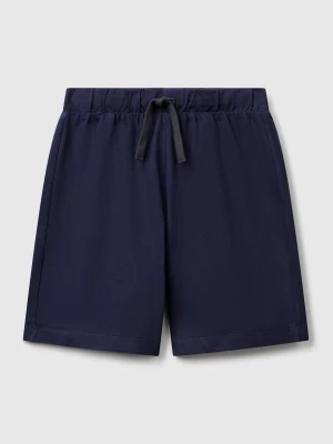 Zdjęcie produktu Benetton, 100% Cotton Bermuda Shorts, Dark Blue, Kids United Colors Of Benetton