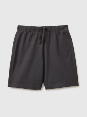 Benetton, 100% Cotton Bermuda Shorts, Size: XL, Dark Gray, Kids United Colors of Benetton