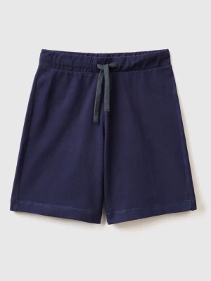 Benetton, 100% Cotton Bermudas, size 3XL, Dark Blue, Kids United Colors of Benetton