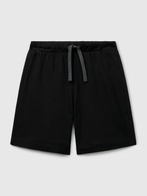 Benetton, 100% Cotton Bermudas, size XL, Black, Kids United Colors of Benetton