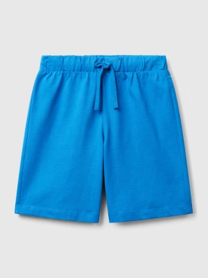 Benetton, 100% Cotton Bermudas, size XL, Blue, Kids United Colors of Benetton