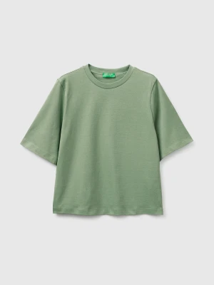 Benetton, 100% Cotton Boxy Fit T-shirt, Size: XS, Women United Colors of Benetton