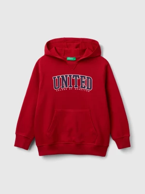 Benetton, 100% Cotton Hoodie, size 104, Red, Kids United Colors of Benetton