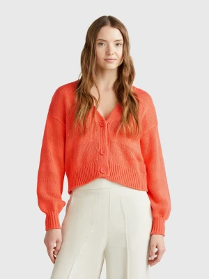 Benetton, 100% Cotton Knit Cardigan, size XS, , Women United Colors of Benetton