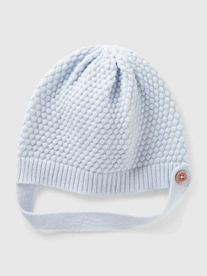 Benetton, 100% Cotton Knit Hat, size 74-82, Sky Blue, Kids United Colors of Benetton