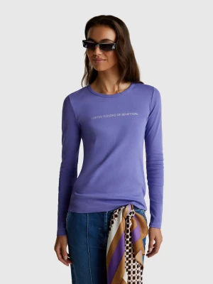Benetton, 100% Cotton Long Sleeve T-shirt, size XXS, , Women United Colors of Benetton
