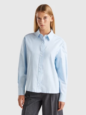 Benetton, 100% Cotton Shirt, size S, Light Blue, Women United Colors of Benetton