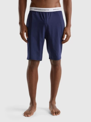 Benetton, 100% Cotton Shorts, size S, Dark Blue, Men United Colors of Benetton