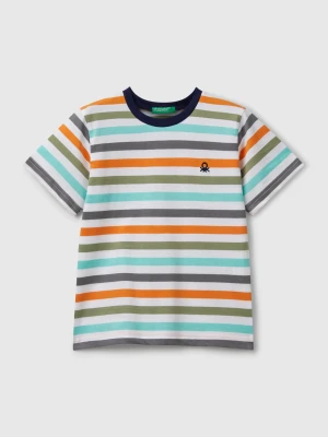 Benetton, 100% Cotton Striped T-shirt, size 116, Multi-color, Kids United Colors of Benetton