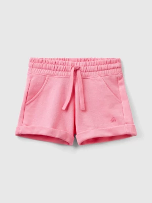 Benetton, 100% Cotton Sweat Shorts, size 2XL, Pink, Kids United Colors of Benetton