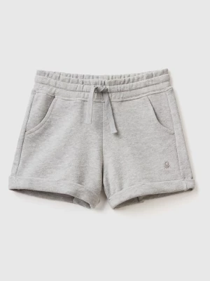 Benetton, 100% Cotton Sweat Shorts, size XL, Light Gray, Kids United Colors of Benetton