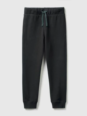 Benetton, 100% Cotton Sweatpants, size 2XL, Black, Kids United Colors of Benetton