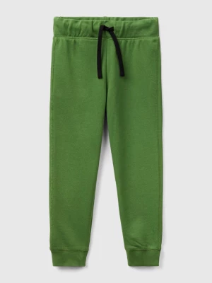 Benetton, 100% Cotton Sweatpants, size 2XL, Military Green, Kids United Colors of Benetton