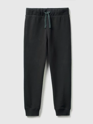 Benetton, 100% Cotton Sweatpants, size 3XL, Black, Kids United Colors of Benetton