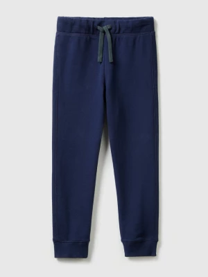 Benetton, 100% Cotton Sweatpants, size M, Dark Blue, Kids United Colors of Benetton