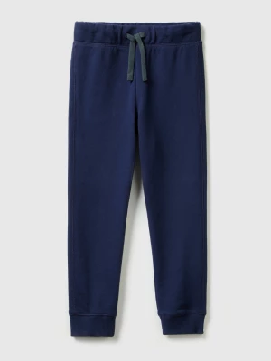 Benetton, 100% Cotton Sweatpants, size S, Dark Blue, Kids United Colors of Benetton