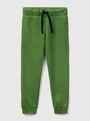 Benetton, 100% Cotton Sweatpants, size S, Military Green, Kids United Colors of Benetton