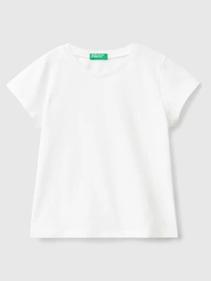 Benetton, 100% Organic Cotton T-shirt, size 110, White, Kids United Colors of Benetton