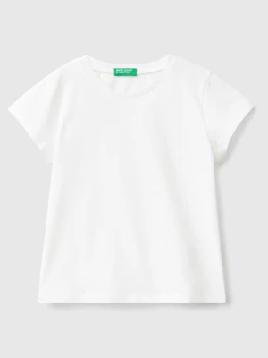 Benetton, 100% Organic Cotton T-shirt, size 98, White, Kids United Colors of Benetton