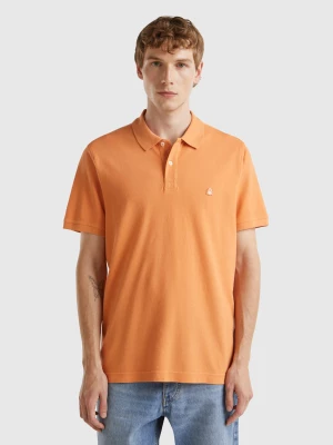 Benetton, Amber Regular Fit Polo, size L, Orange, Men United Colors of Benetton