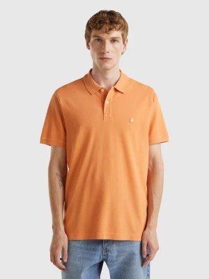 Benetton, Amber Regular Fit Polo, size XL, Orange, Men United Colors of Benetton