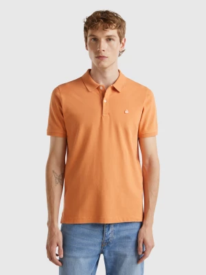 Benetton, Amber Slim Fit Polo, size XL, Orange, Men United Colors of Benetton