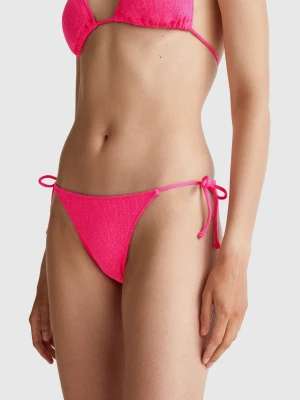 Benetton, Animal Print Swim Bottoms With Lurex, size XS, Fuchsia, Women United Colors of Benetton