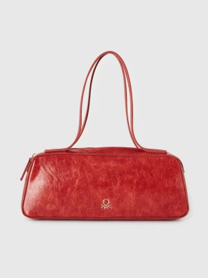Benetton, Shoulder Bag In Imitation Leather, Size: OS, Orange, Women United Colors of Benetton