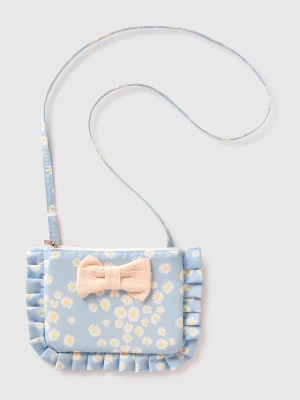 Benetton, Bag With Rouches And Bow, Size: OS, Sky Blue, Kids United Colors of Benetton
