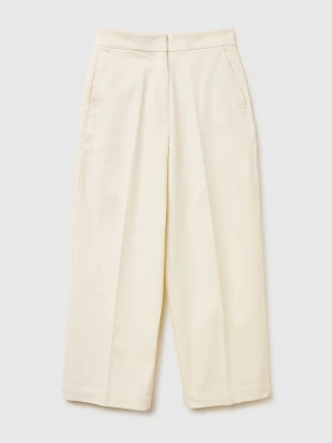 Benetton, Balloon Leg Pants, Creamy White, Women United Colors of Benetton