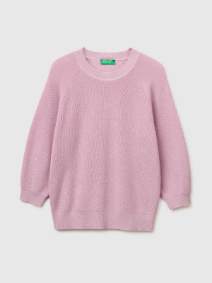Benetton, Balloon Sleeve Sweater, Size: XS, Pink, Women United Colors of Benetton