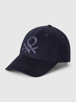 Benetton, Baseball Cap With Embroidered Logo, size OS, Dark Blue, Men United Colors of Benetton