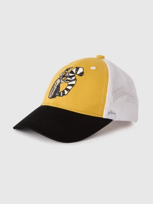 Benetton, Baseball Cap With Embroidery, Size: S, Mustard, Kids United Colors of Benetton