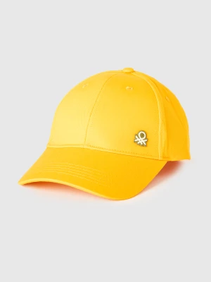 Benetton, Baseball Cap With Logo, Size: OS, Mustard, Men United Colors of Benetton