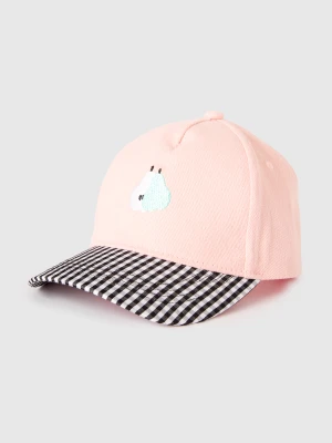 Benetton, Baseball Cap With Pear Embroidery, Size: 104, Pink, Kids United Colors of Benetton