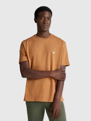 Benetton, Basic Cotton T-shirt, size XS, Camel, Men United Colors of Benetton